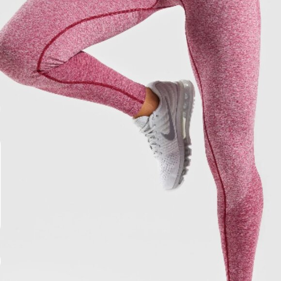 Gymshark Other - Gymshark Flex Seamless Set – Beet Marl/Chalk Pink